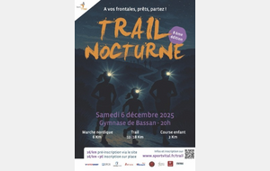 Trail nocturne de Bassan