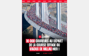 La course du viaduc de Millau