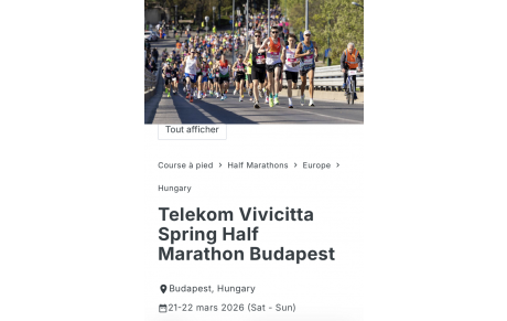 Le Semi-Marathon de Budapest
